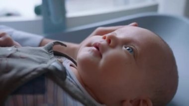 Baby Boy, Blue Eyes, Father, Care,