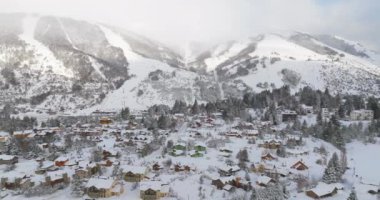 Drone, Cerro Katedrali, Kar, Dağ, Köy