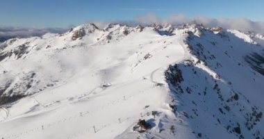 Drone, Mountain, Ski Slope, Resort, Snow