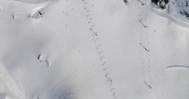 Drone, Kayakçı, Kayak Yamacı, Kar, Dağ