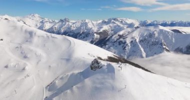 Drone, Snow, Mountain Peak, Majestic