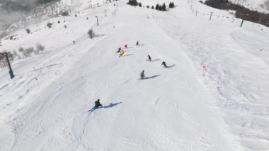 Drone, Kayak, Kayakçılar, Kayak Yamacı, Dağ