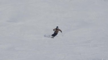 Kayak, Man, Snow, Downhill, Mountain