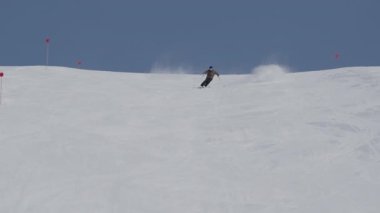Kayak, Man, Snow, Downhill, Mountain