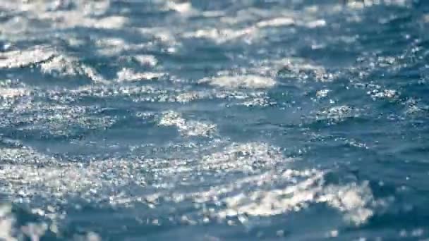 Daytime Video Showing Gleaming Ocean Currents Thailand — Stock Video