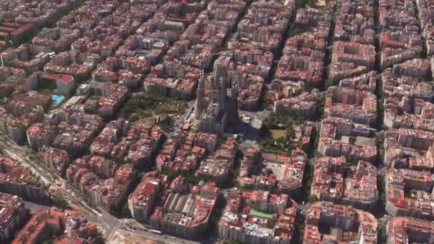 Sagrada Familia Mimari Bir Mucizedir Karmaşık Tasarımlar Benzersiz Unsurlarla Övünür — Stok video