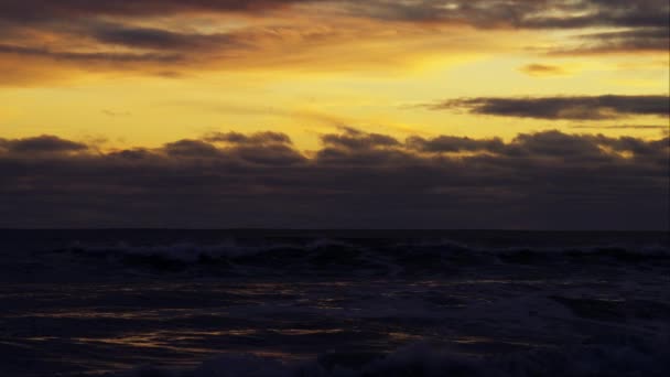 海浪以自然的优雅撞击着海岸 — 图库视频影像