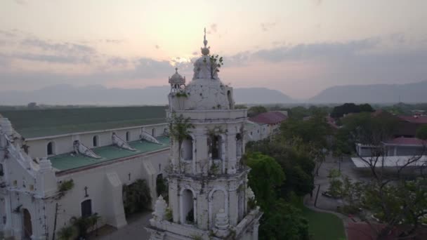 Sebuah Gambar Udara Dari Metropolitan Cathedral Conversion Paul Apostle Bell — Stok Video