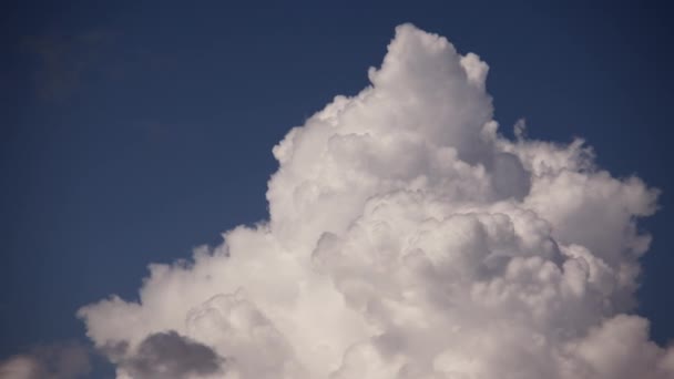 Yumuşak Pamuk Şekeri Andıran Bulutlar Çeşitli Şekil Kalıplara Dönüşerek Cennette — Stok video