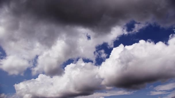 Σύννεφα Κινούνται Γαλήνιο Και Κομψό Τρόπο Αλλάζοντας Διακριτικά Τους Σχηματισμούς — Αρχείο Βίντεο