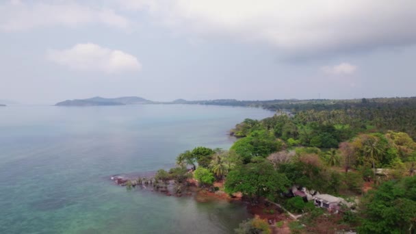 Flygbild Ett Tropiskt Paradis Thailand Som Erbjuder Enastående Lugn Och — Stockvideo