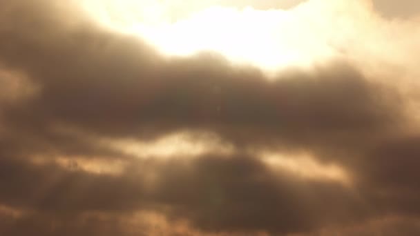 デンマークの魅惑的な日没の黄金の光の下に優雅に伸びるように グレートベルト橋をキャプチャする傾斜ショット — ストック動画