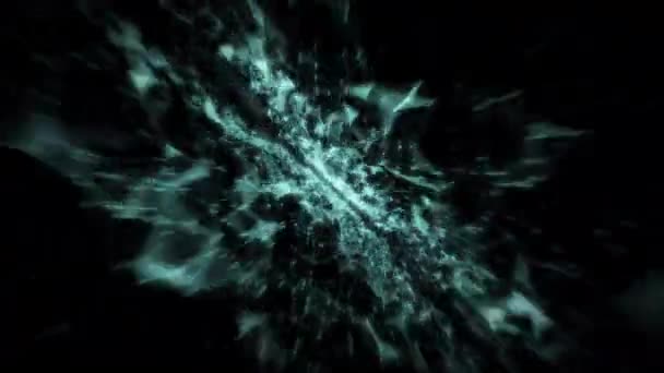 Intricate Formas Geométricas Azuis Claras Linhas Através Extensão Celestial — Vídeo de Stock