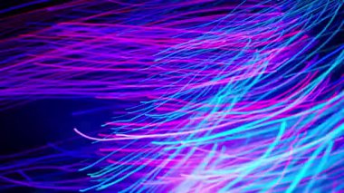 Pembe ve mavi patikalar hızla karanlığa doğru ilerliyor.