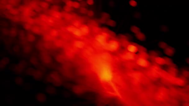Spiralne Czerwone Światła Eleganckim Czarnym Tle — Wideo stockowe