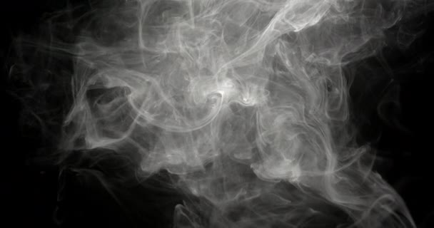 Smoke Trails Spreading Air Create Abstract Patterns While Being Illuminated — Stock Video