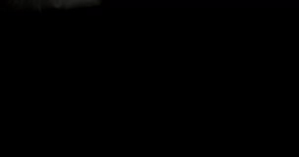 Самотній Прожектор Витончено Ковзає Праворуч Пробиваючи Темряву Щоб Виявити Тонкі — стокове відео