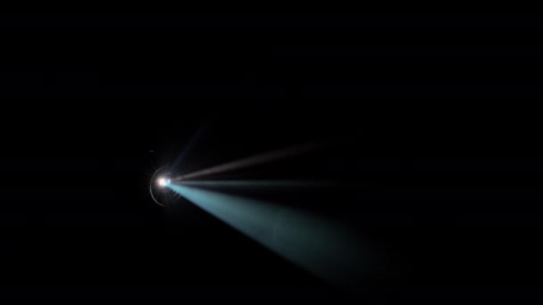 Mesmerizing Projector Light Show Illuminates Dark Surroundings — Stock Video