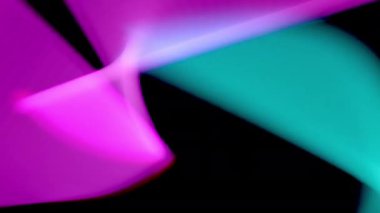 Neon pembe ve Cyan ışık demetleri hızla karanlıkta hareket ederek canlı ve enerjik bir görsel ekran oluşturur.