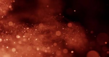 Parıldayan bokeh daireleri zarif kahverengi kum girdapları arasında dans eder, büyüleyici bir doku ve ışık karışımı yaratır.