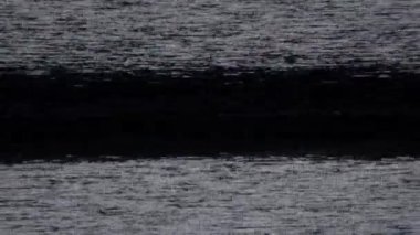 Retro bir CRT TV ekranı titreyen statik gürültü ve yatay tarama hatlarıyla nostaljik klasik titreşimleri çağrıştıran taneli bir VHS kaseti çalar.