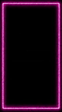 Işıl ışıl parlayan, canlı ve dinamik bir görsel etki yaratan, neon bir pembe çerçeve animasyonu.