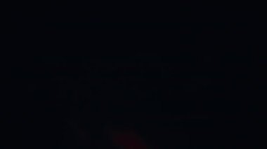 Hızlı bir kırbaç şehri silip süpürüyor, neon ışıklarını ve parlayan sokak ışıklarını parlak renkli çizgilere dönüştürüyor.