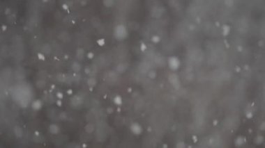 Hafif kar taneleri soğuk kış havasında süzülür hafif bir esintiyle usulca taşınır.