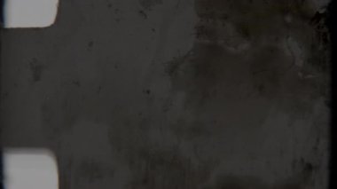 Belirtilen tahıl, görünür çizikler, dağınık toz parçacıkları ve nostaljik çekiciliğini arttıran soluk beyaz kenarlı hafif kıvrımlı kenarlardan oluşan bir retro 8 mm 'lik film kaplaması