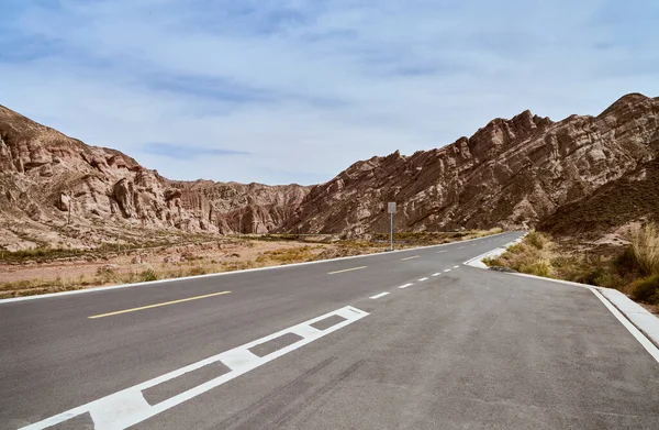 Straße Zum Gebirge Death Nevada Nationalpark Stockfoto