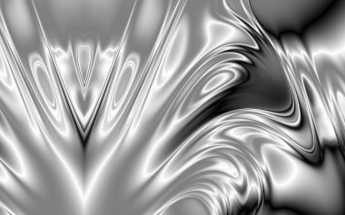 Akışkan metalik sanat soyut web sitesi pankartı tasarımı