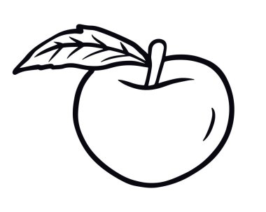 Şeftali meyvesi. Elle çizilmiş vektör çizimleri karalama stili. Boyama kitabı, tasarım, baskı elementi