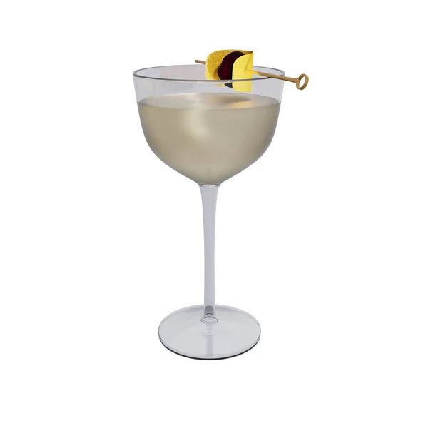 Casino Cocktail Mit Maraschino Gin Und Zitrone Darstellung — Stockfoto