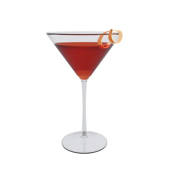 Hanky Panky Cocktail White Background Rendering — Stock Photo, Image