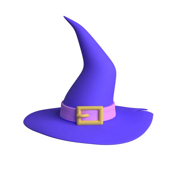 3D女巫的帽子 3D渲染 — 图库照片