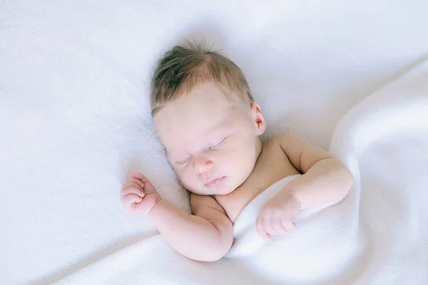 Peaceful Sleeping Newborn Baby Weeks Old Pure Beauty — Stock Photo, Image