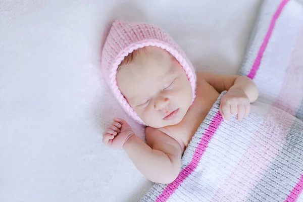 Ruhig Schlafendes Neugeborenes Wochen Alt Schönheit Pur — Stockfoto