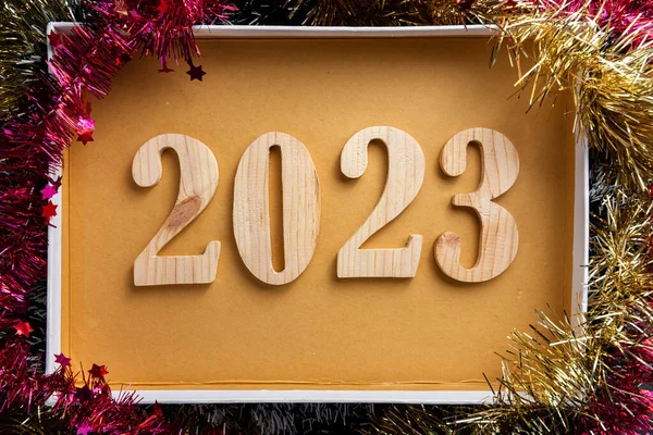 Hediye Kutusunun Içinde 2023 Mutlu Yıllar 2023 — Stok fotoğraf