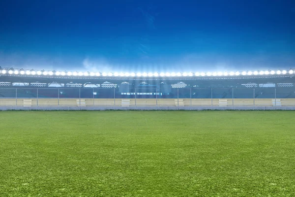 Gras Het Voetbalstadion — Stockfoto