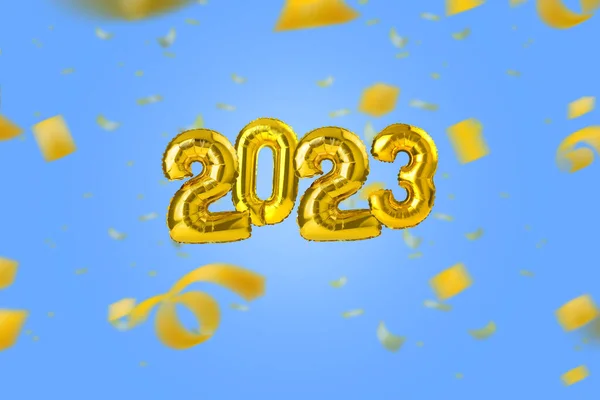 2023 Mit Farbigem Hintergrund Frohes Neues Jahr 2023 — Stockfoto
