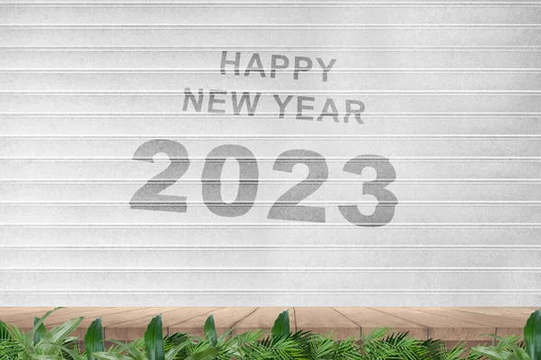 2023 Bílým Pozadím Šťastný Nový Rok 2023 — Stock fotografie