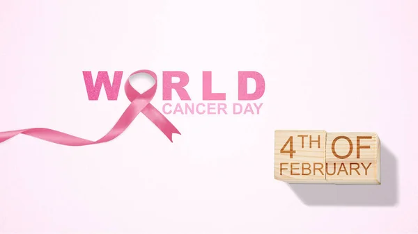 Fitas Roxas Com Fundo Colorido Dia Mundial Cancro — Fotografia de Stock