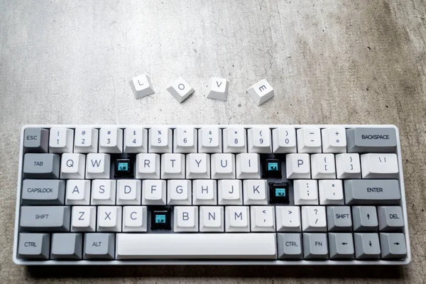 Mechanical keyboard button with \