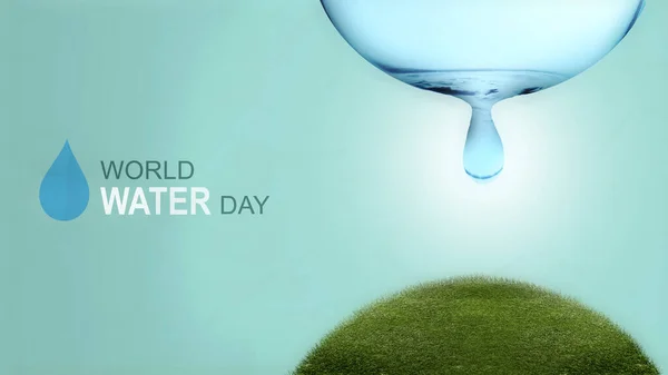 Water drop. World Water Day
