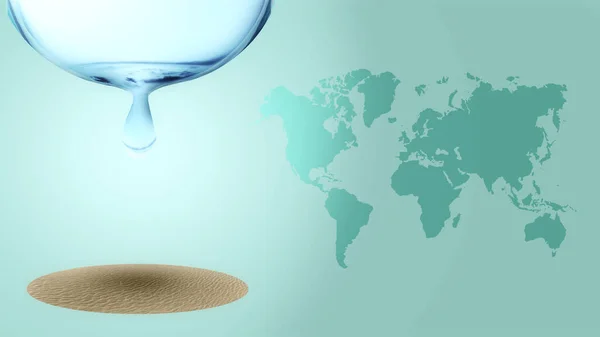 Water drop. World Water Day Concept
