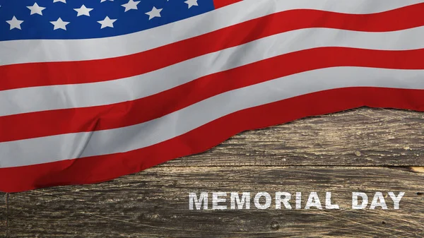 American National Flag Memorial Day Memorial Day Concept — Stock Photo, Image