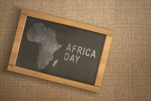 Afrika Dag Text Och Afrika Kartor Med Färgad Bakgrund Afrika — Stockfoto