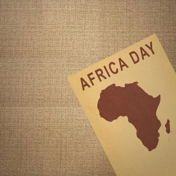 Africa day text and Africa maps with a colored background. Africa day concept