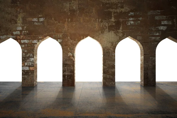 Cami Kapısı Beyaz Arkaplan Üzerinde Izole — Stok fotoğraf