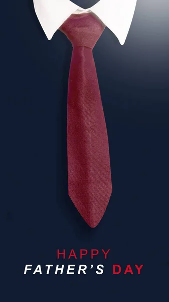 Père Portant Costume Une Cravate Sur Fond Coloré Concept Fête — Photo